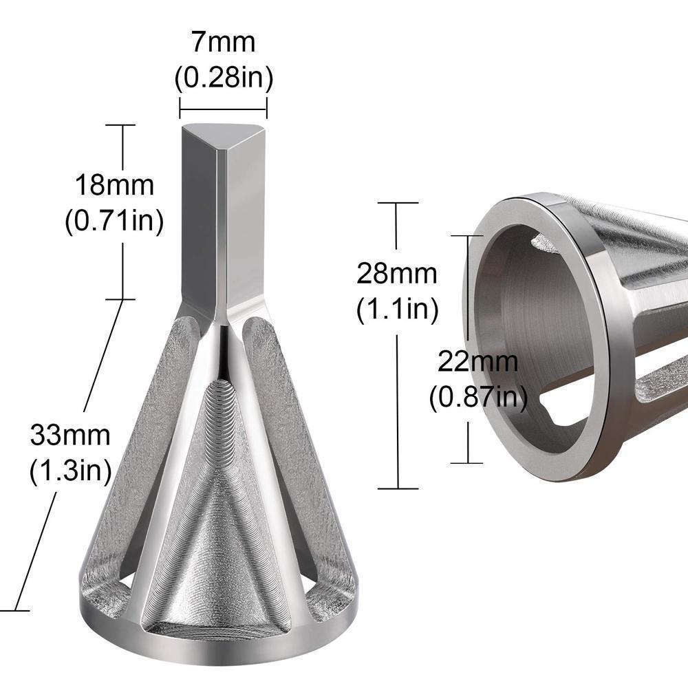 Domom Deburring External Chamfer Tool for Drill Bit, 2 Pack