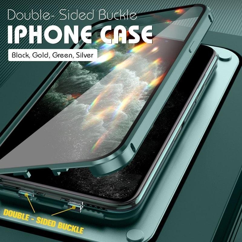 (50% RABATT)iPhone Handyhülle mit doppelseitiger Schnalle(nur iphone 11 12 Reihe)