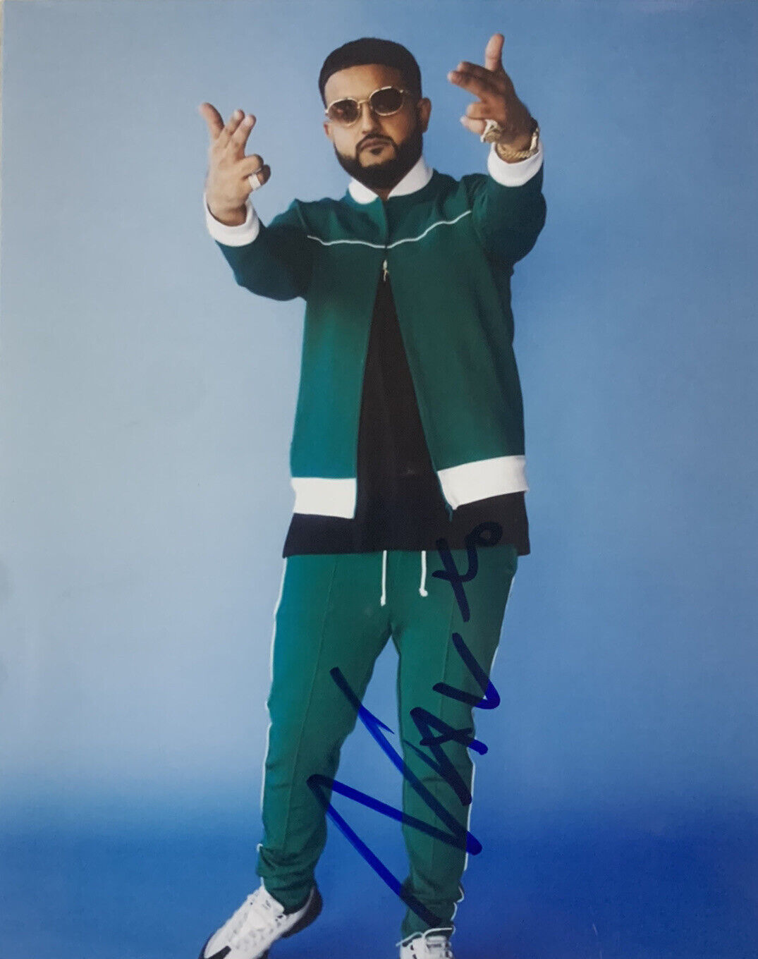 NAV HAND SIGNED 8x10 Photo Poster painting RAPPER AUTOGRAPH AUTHENTIC RARE COA