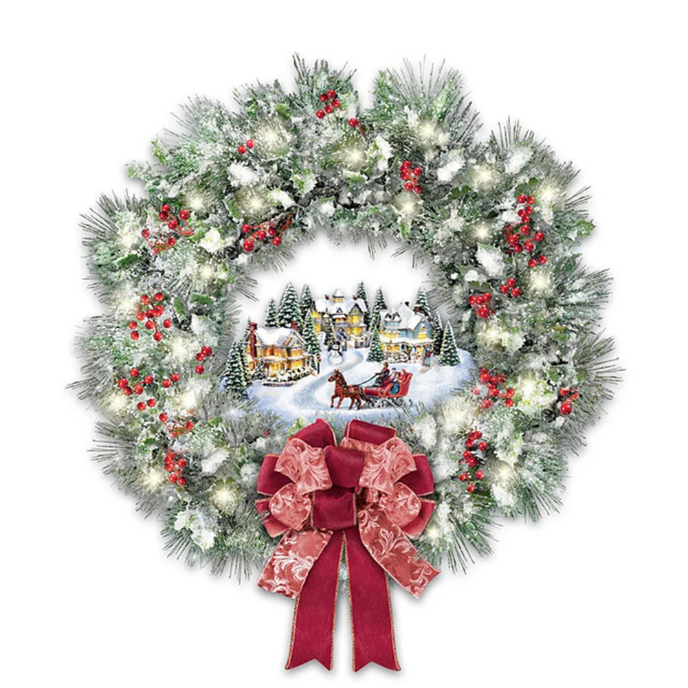Full Round Diamond Painting - Christmas Wreath (40*40cm)