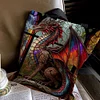 Colorful Dragon - 11CT DIY Stamped Cross Stitch Shopping Bag 40*40cm/15.75*15.75in
