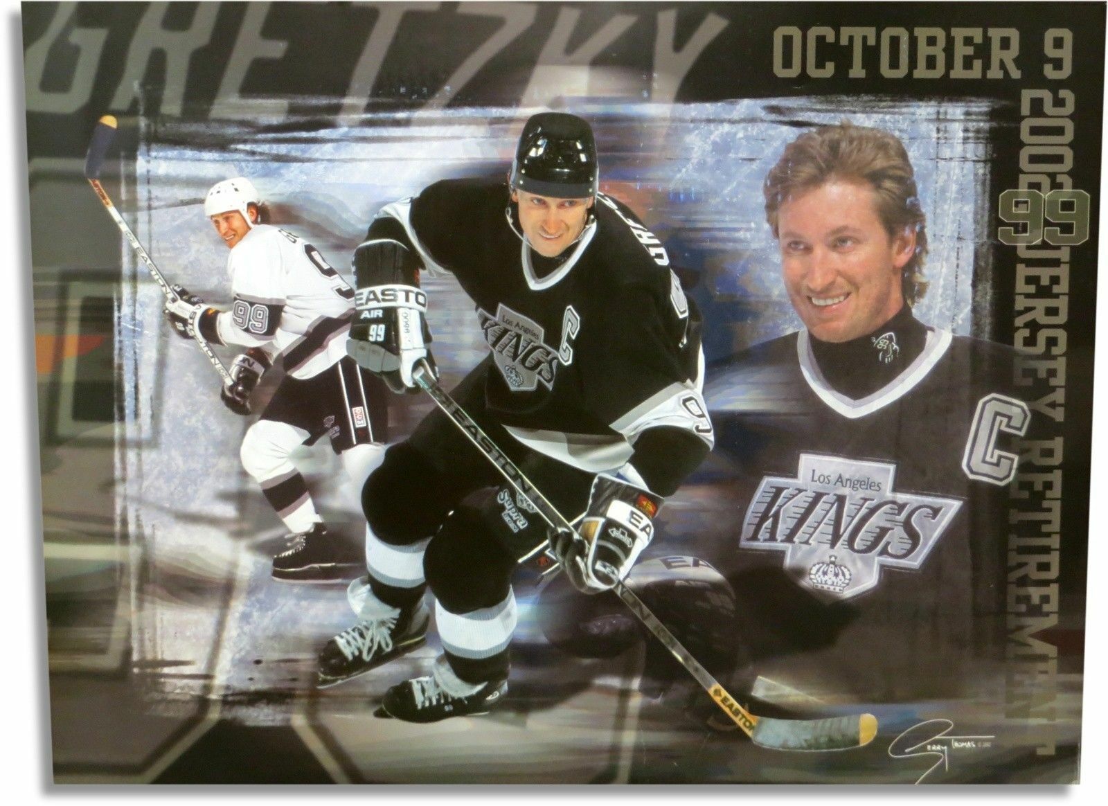 Wayne Gretzky Unsigned 19X26 Photo Poster painting Poster Los Angeles Kings Jersey Retirement