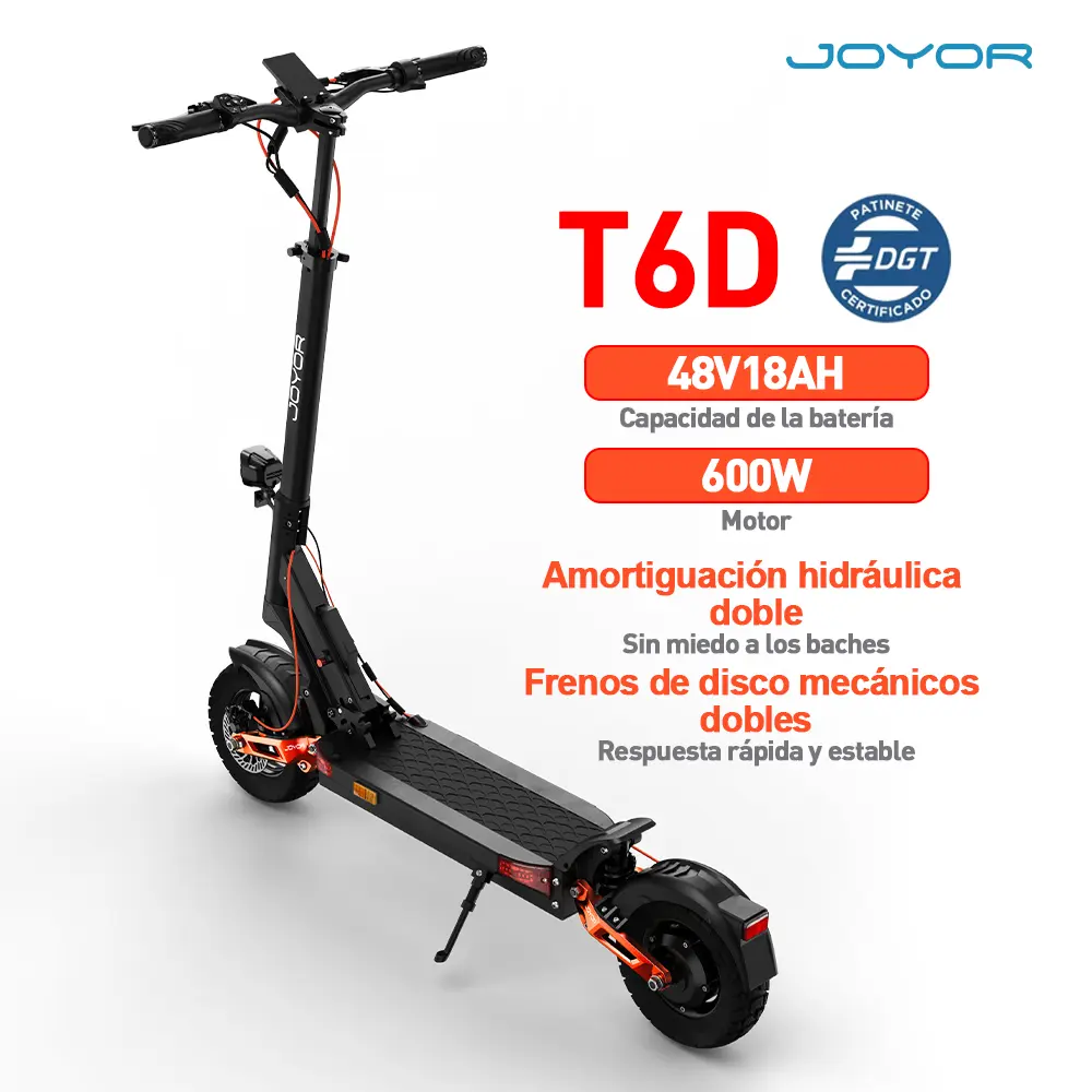 Joyor T6D Electric Scooter | DGT Certified | 600W Motors, 55km Range