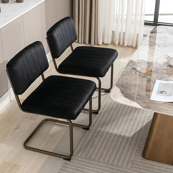 Dinning Chairs Set of 2, 19.6 inch Dinning Room Chairs Kitchen Dinning Chairs, Modern Velvet Dining Chairs,Dinner Chairs Dining Chair Set for Kitchen Room Bar Wine Coffee Bar Green With Bronze Frame 19.6Inch Dining Chair Set of 2