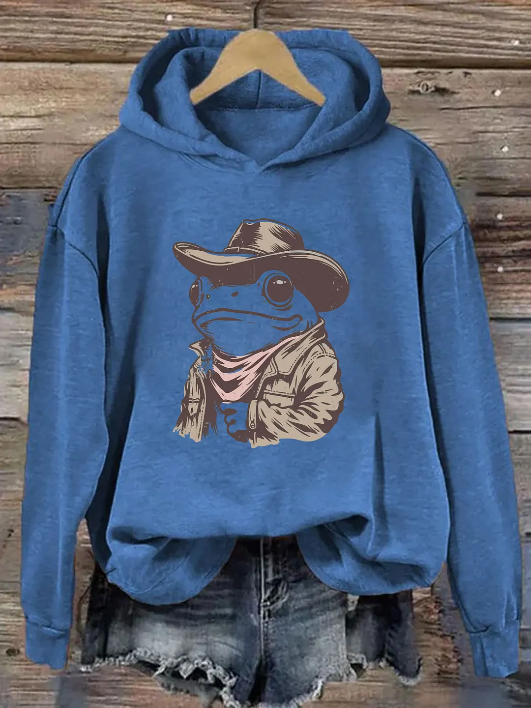 Cowboy Frog Hoodie