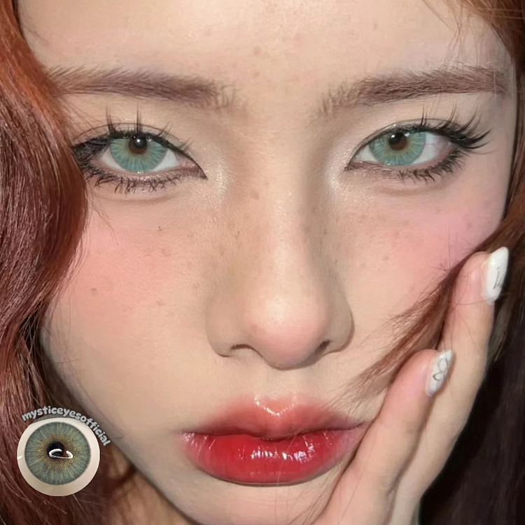【U.S WAREHOUSE】Y2K New York Urban Green Colored Contact Lenses