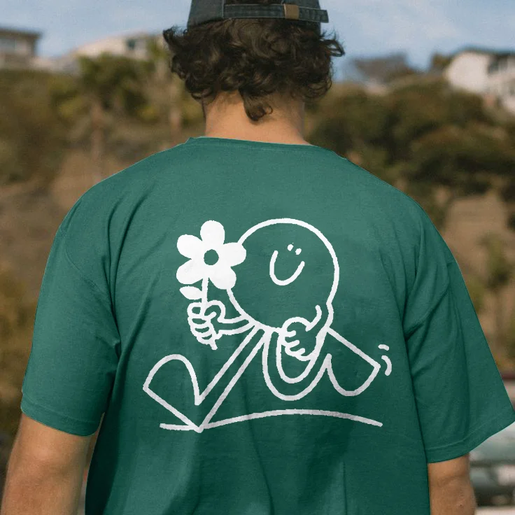Smiley Face Flower T-shirt