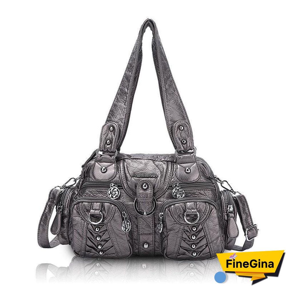 Retro Pure Color Tote Bag