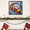 Diamond Painting-DIY Full Round Drill Roller Coaster Santa(40*40CM）