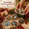 6pcs DIY Pearl Diamond Painting Christmas Tree Hanging Ornaments