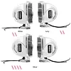 12V Stainless Steel Ships Horn with Base Bracket Marine Snail Electric Horns Waterproof Super Loud Car Horns for Speedboat Sailboats Yachts Car