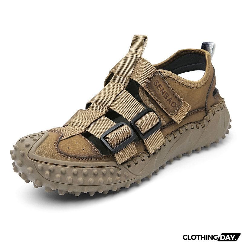 Men's Hollow Out Thick Sole Anti Slip Slingback Sandals