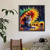 Diamond Painting-DIY Full Round Drill Cat Sunflower(40*40 CM)