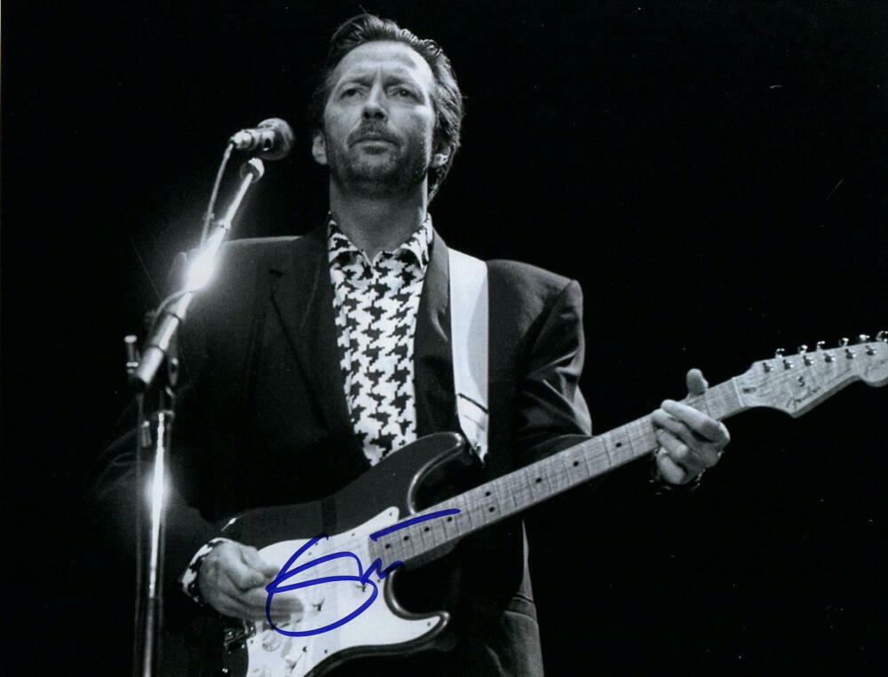 ERIC CLAPTON SIGNED AUTOGRAPH 8X10 Photo Poster painting - THE YARDBIRDS, CREAM, VERY RARE ACOA