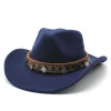 Stylish Western Cowboy Hat With Embellished Band - Perfect For Festivals And Casual Wear by Inlyline