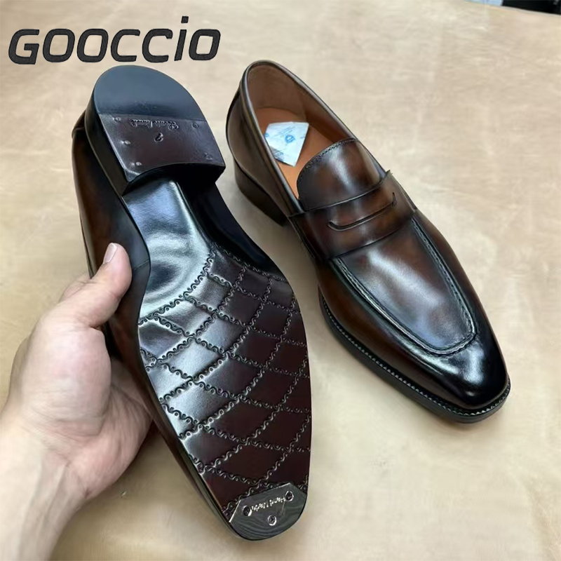YH182 Prenium Calf-Skin Dress Shoes/Loafer Shoes For Men GOOCCIO   