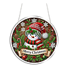 Diamond Painting Acrylic Snowman Pendant Kits for Home Wall Decor
