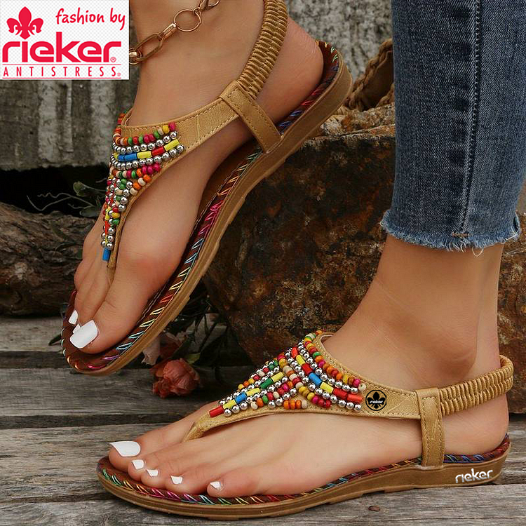 Nové kožené ortopedické pantofle Rieker z roku 2025