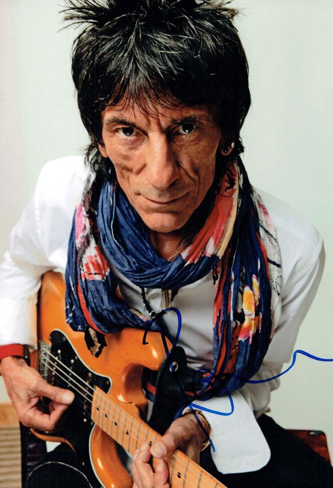 Ronnie WOOD Signed Autograph 12x8 Photo Poster painting AFTAL COA The Rolling Stones Music