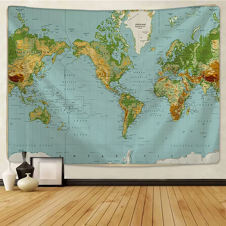 【Limited Stock Sale】Tapestry - World Map