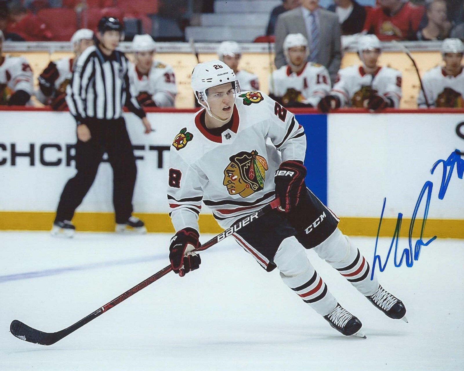 Henri Jokiharju Signed 8x10 Photo Poster painting Chicago Blackhawks Autographed COA