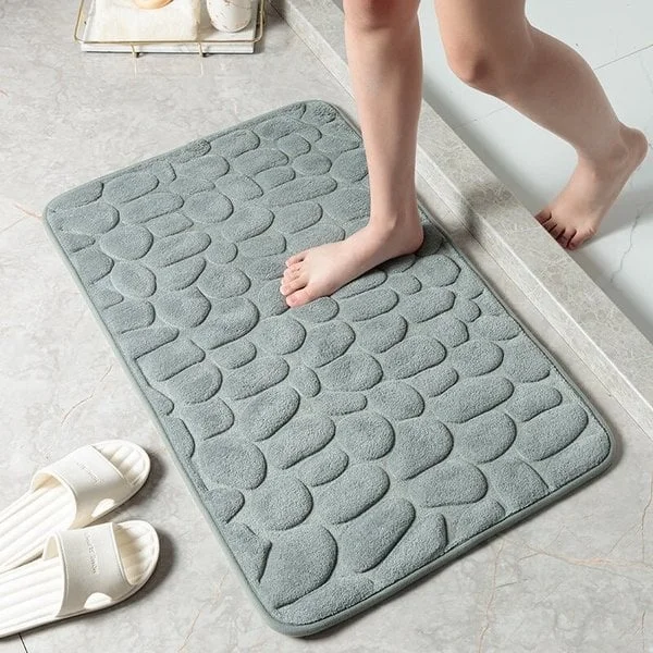 💥Hot Sale 49% OFF Today - Cobblestone Embossed Bathroom Bath Mat 🔥Buy 2 Get FREE SHIPPING