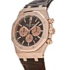 Audemars Piguet Royal Oak Selfwinding Chronograph Rose Gold Brown Leather Strap 26331OR.OO.D821CR.01