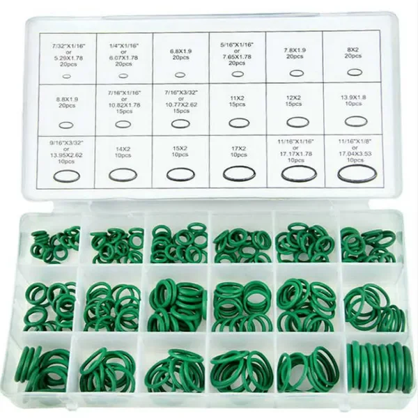 New 270 Pcs Conditioning HNBR O Rings Auto Repair Tools Rubber Air Conditioner Refrigerant Ring Sets Car Accessories