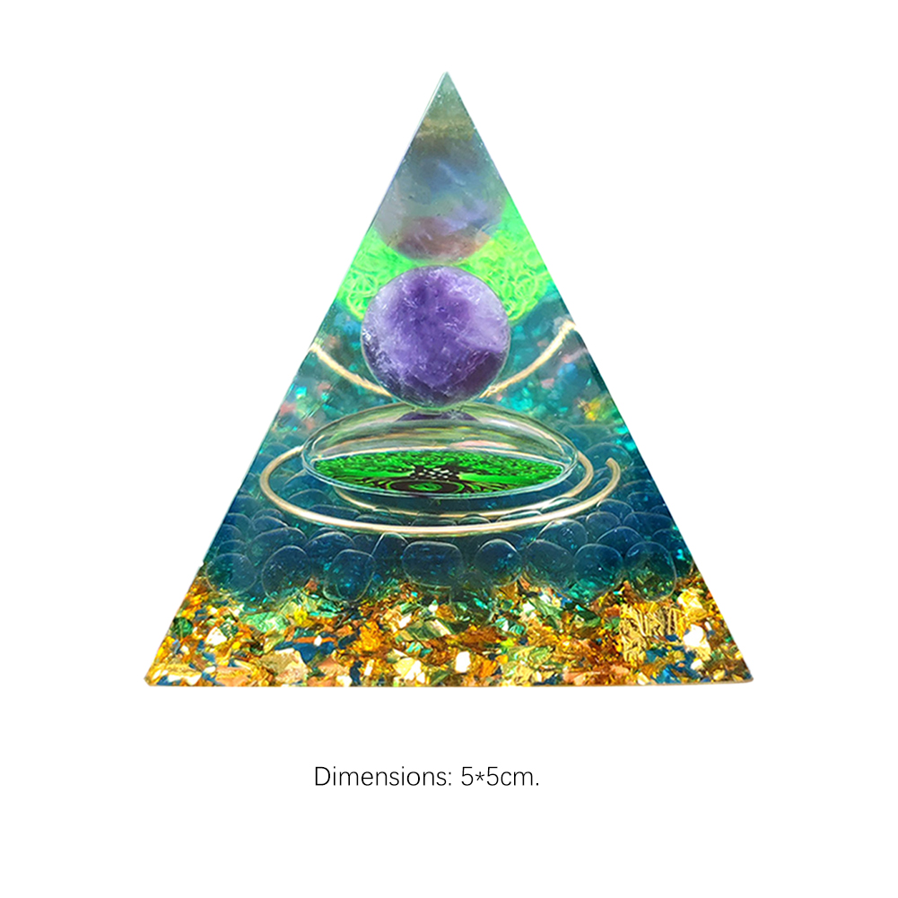 

5cm Natural Orgonite Pyramid Chakra, 501 Original