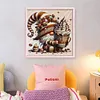 Coffee Gnome-14CT Stamped Cross Stitch 40*40cm/15.75*15.75in tapestrymarket