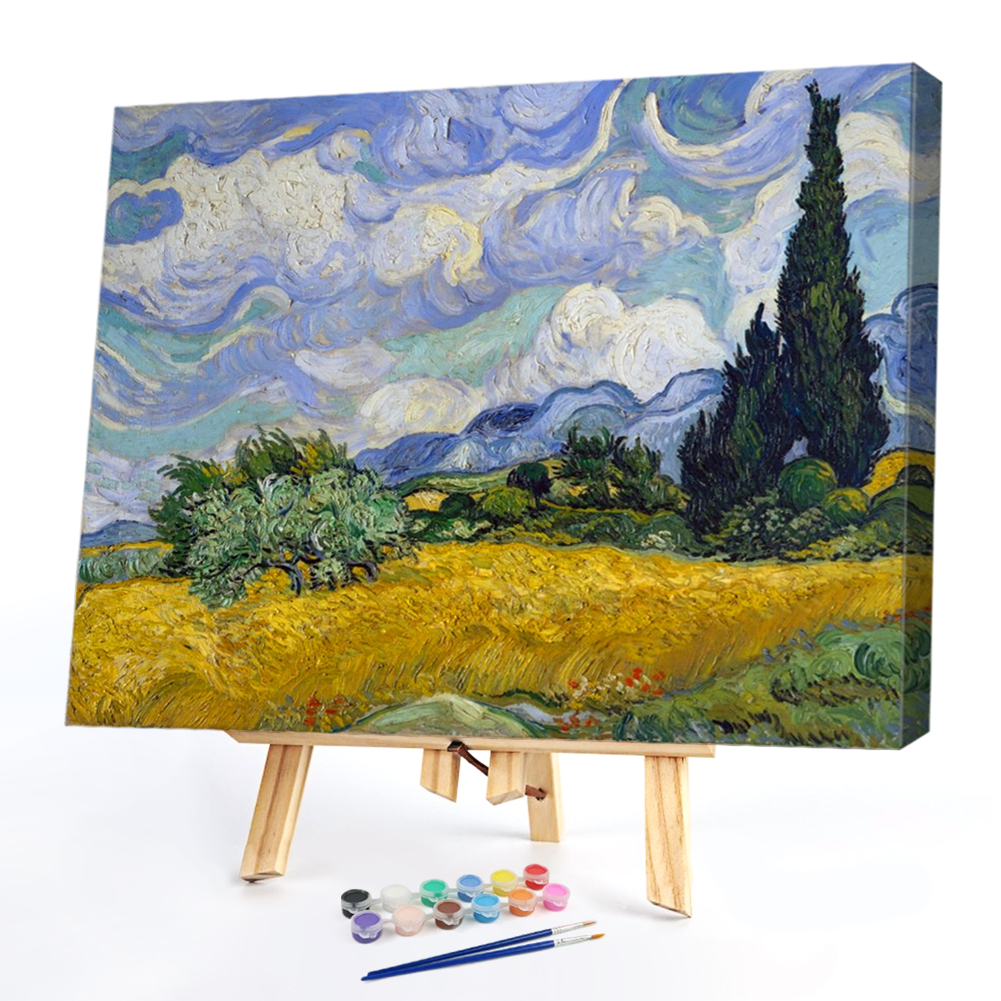 

40*30CM Paint By Numbers-Quiet Fieldwork, 501 Original