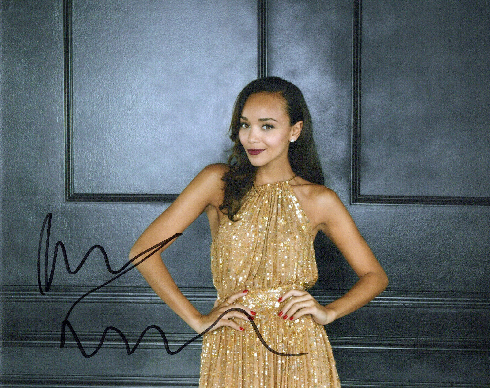 Ashley Madekwe glamour shot autographed Photo Poster painting signed 8x10 #4