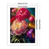 (Big Size)Peony - 11CT Stamped Cross Stitch - 40*60cm - Flower