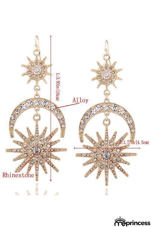 Hexagram Rhinestone Earring