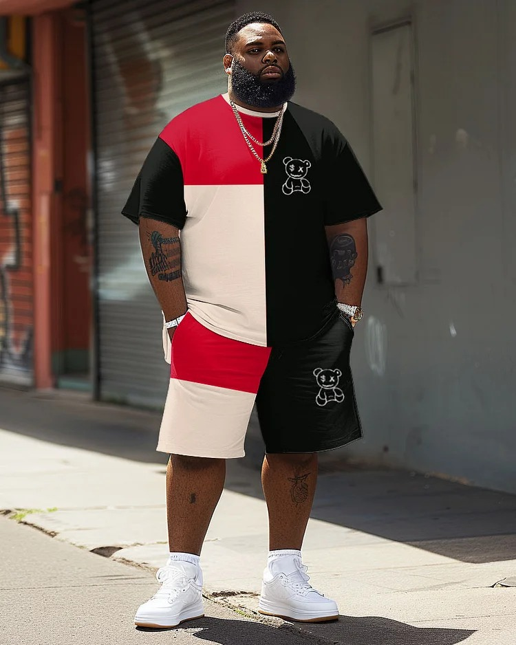 men's big and tall two-piece short sets