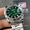 Rolex Datejust 41mm/36mm M126334 on Oyster with Green Ombr&eacute; Dial and Fluted Bezel Super clone