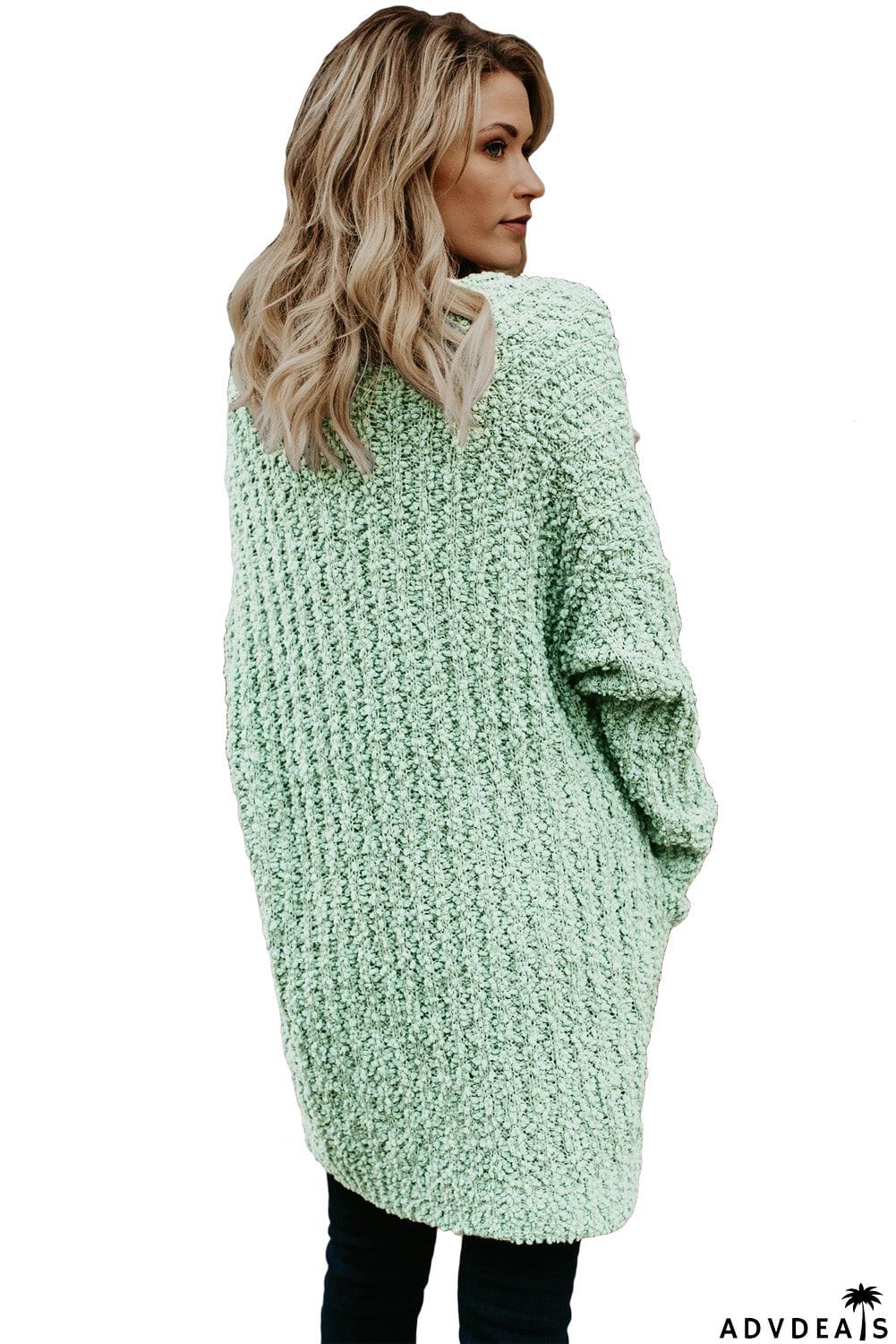 Creamy Pebble Beach Textured Cardigan