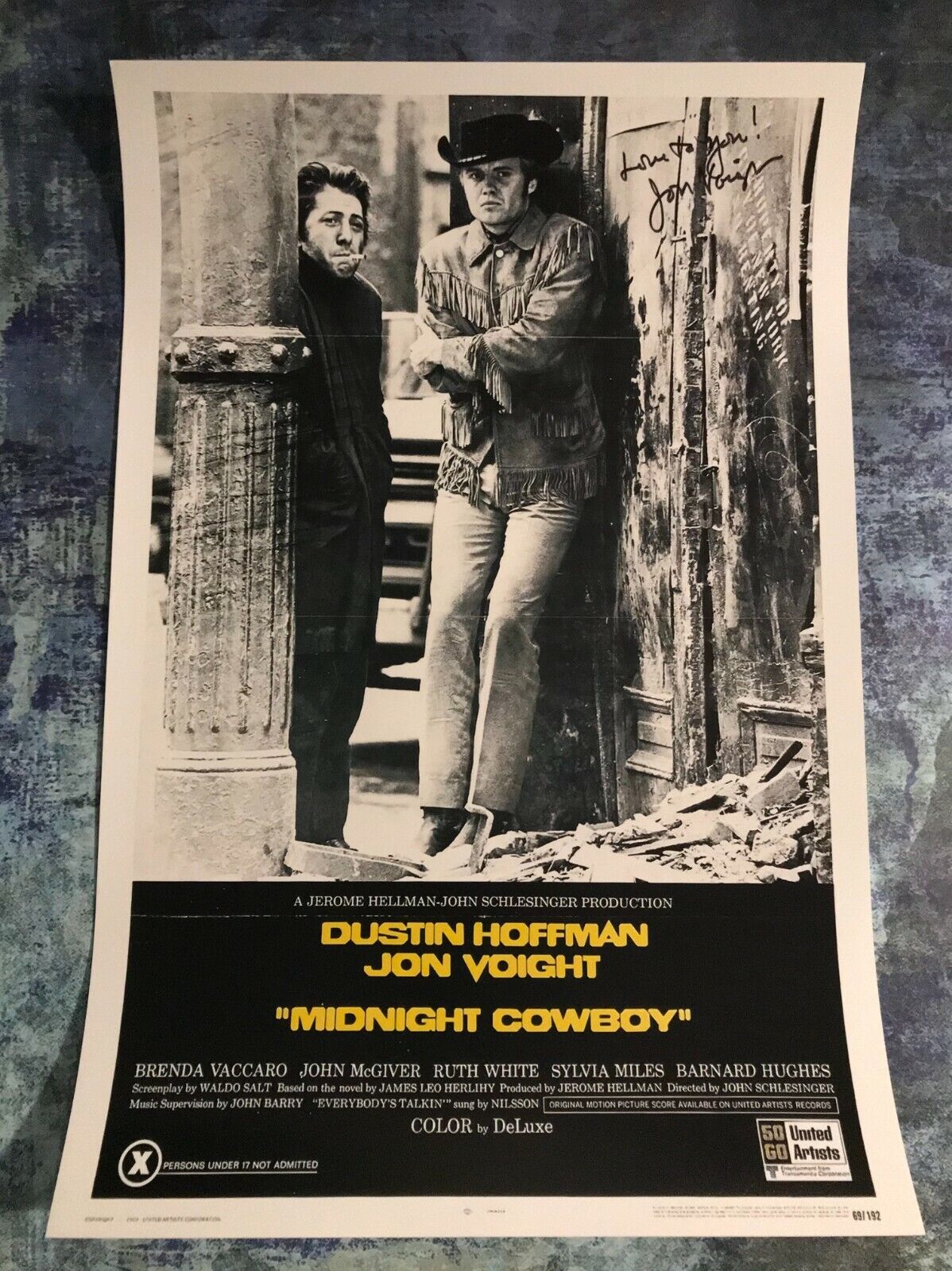 GFA Midnight Cowboy '69 Joe Buck * JON VOIGHT * Signed Movie 12x18 Photo Poster painting J1 COA