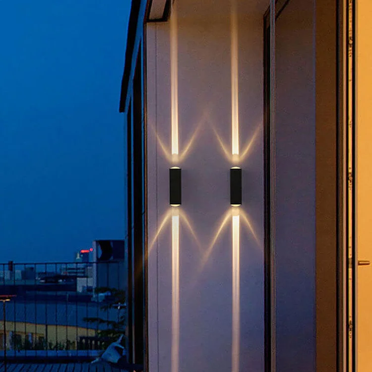 Modern Waterproof Rectangular LED Outdoor Wall Sconce Lamp socialshop