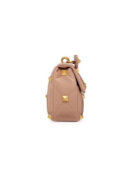 Valentino Garavani Large Roman Stud The Shoulder Bag in Nappa With Chain