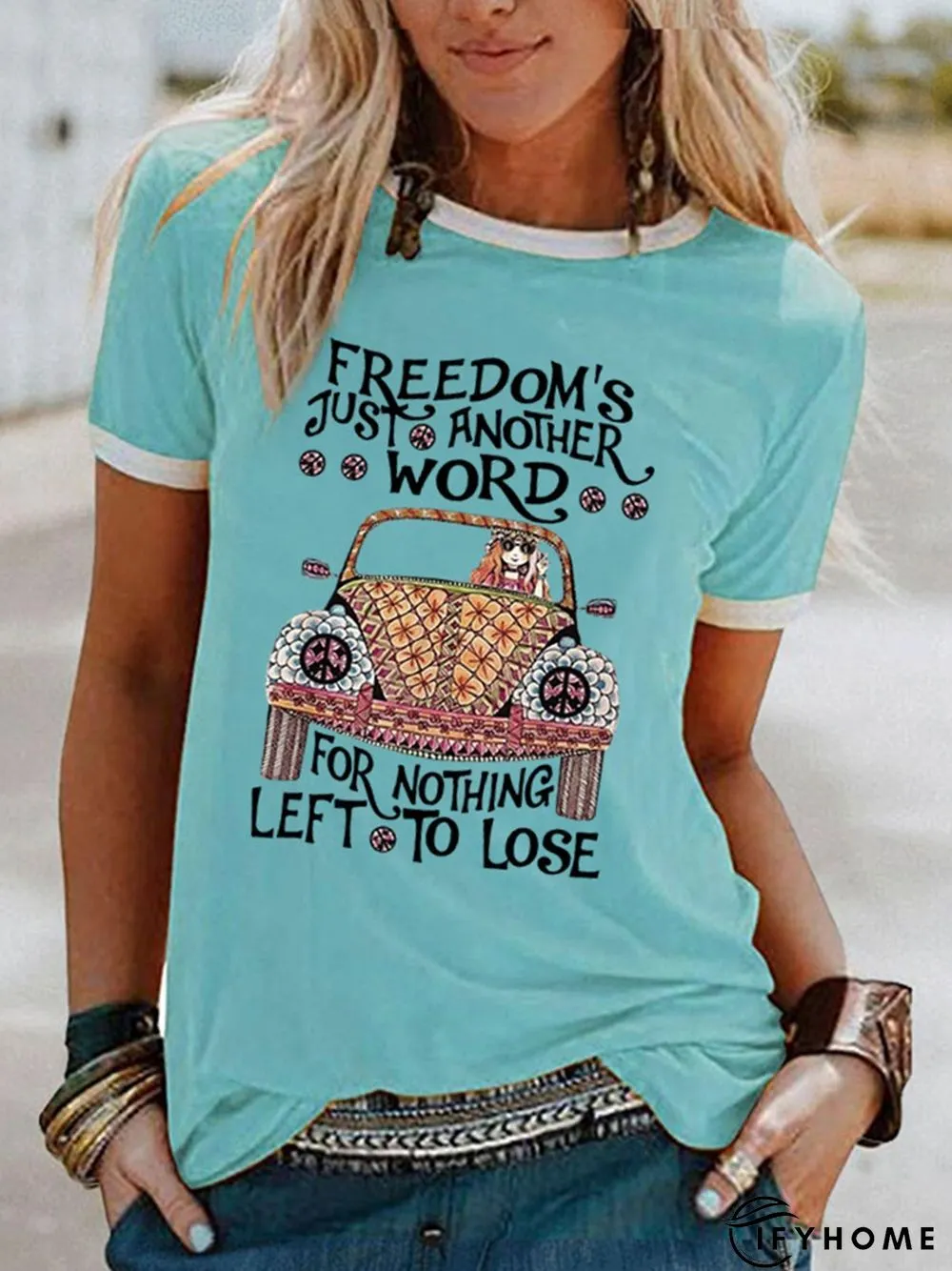 Printed Short Sleeve Casual Modal T-shirt | IFYHOME