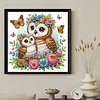 Diamond Painting-DIY Crystal Rhinestone Owl Mother