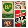 4pcs - Hot Oil Mix - Vintage Metal Signs(8*12Inch)