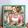 Kitchen Housewife - 11CT Stamped Cross Stitch - 50*50cm