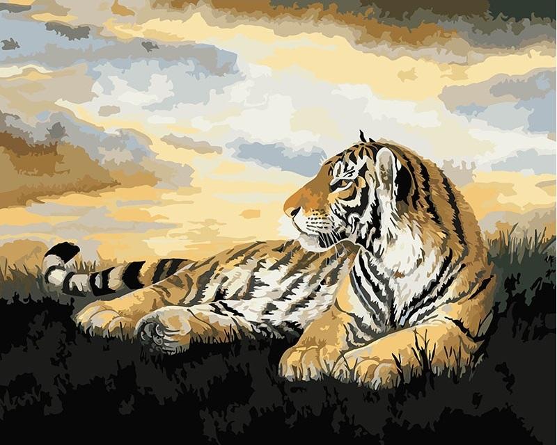 

Fearless Tiger – Paint By Numbers - 40*50CM, 501 Original