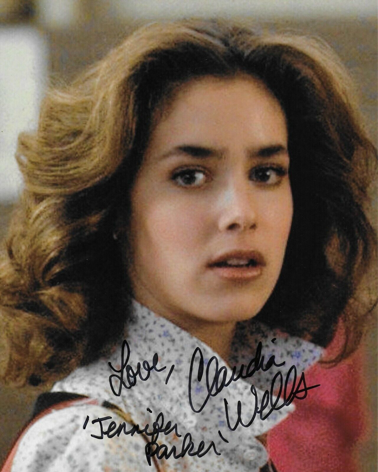 Claudia Wells Back to the Future Original Autographed 8X10 Photo Poster painting #9
