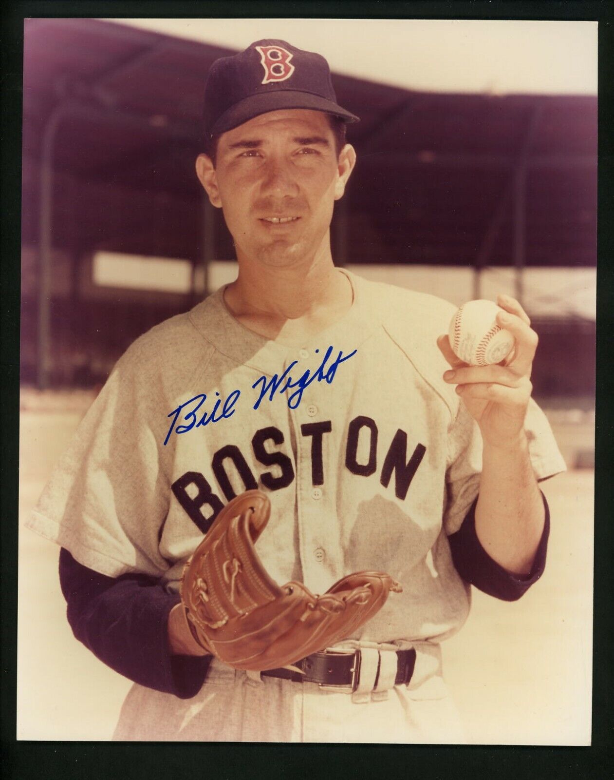 Bill Wight Signed Autographed 8 x 10 Photo Poster painting Boston Red Sox  SHIPPING