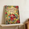 Diamond Painting-DIY Crystal Rhinestone Christmas Atmosphere with Frame(40x30cm)