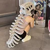 T Rex Dinosaur Spines Skeleton Cute Pillow OOTD Accessory Funny Gift Idea