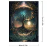 (US Local)Tree-Paint By Numbers Kit(40x55cm)